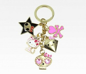 Tokidoki X Hello Kitty Jeweled Keychain