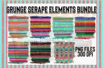 Serape Background Elements With Bonus Files