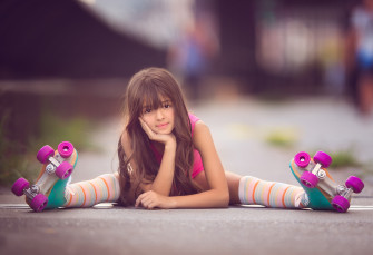 Cute Little Girl Skater Wallpaper HD 4k Image Photos And