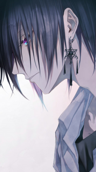 Anime Boy Neck Tattoo Earring 4k Wallpaper iPhone HD Phone 3360h