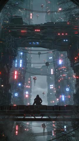 Sci Fi City Art Wallpaper iPhone Phone 4k 2280f