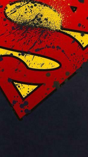Grunge Superman Logo iPhone Plus And Wallpaper