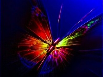 Neon Butterfly Wallpaper