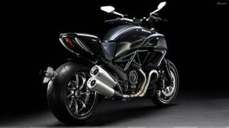 Ducati Diavel Carbon Back Pose In Black Color Wallpaper