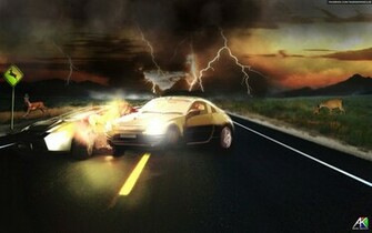 Wallpaper Car Crash