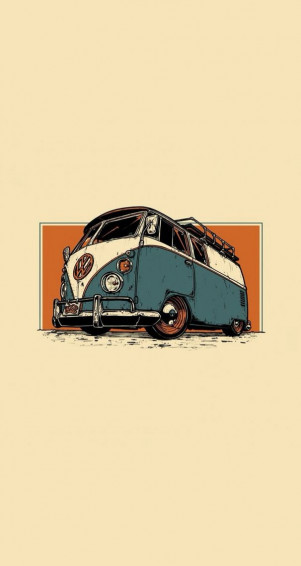 Vw T1 Bus Wallpaper Volkswagen Art