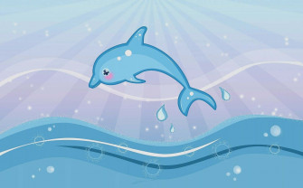 Cute Dolphin Clipart Picture Wallpaper