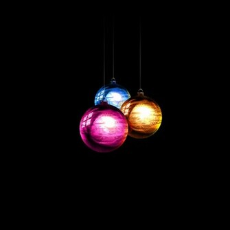 Christmas Baubles Techy Wallpaper
