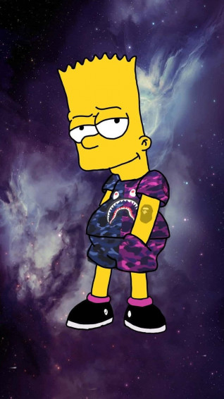Bart Simpson Weed Wallpaper