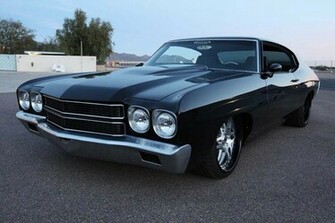 Black Chevrole Chevelle Ss