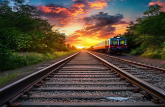 HD Train Tracks Wallpaper