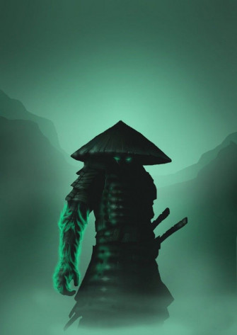 Epic Samurai Artwork W Inspirational Miyamoto Musashi Quotes