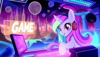 Mlp Gamer Luna Wallpaper