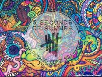 Funky 5sos Logo Background