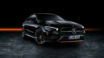 Mercedes Benz Cla Amg Line Edition Orange Art 4k