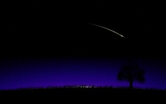 Night Shooting Star Summer Wallpaper