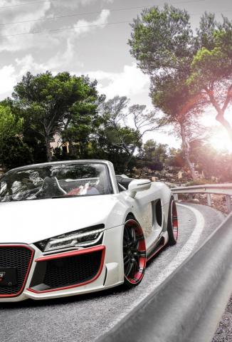 Audi R8 V10 Spyder Wallpaper For iPhone Pro Max X