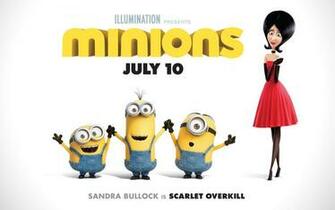 Minions Movie Poster Wallpaper Bob Kevin Stuart Scarlet Overkill