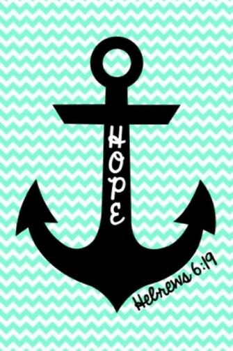 Cute Anchor On Chevron Wallpaper