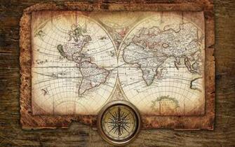 Antique Map Compass Background Amazing