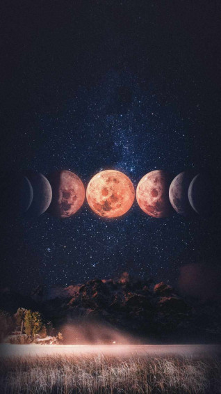 Moon Phases Wallpaper