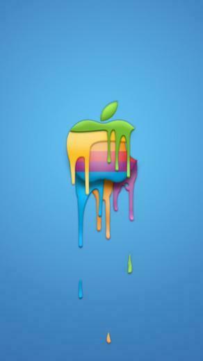 Cool Apple Logo iPhone Wallpaper Top