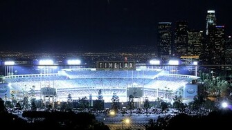 Dodger Stadium Wallpaper Sunset Downtown Los