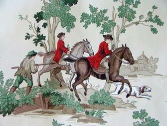 Colonial Wallpaper Vintage