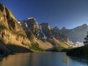 Moraine Lake Sunset Windows HD Wallpaper