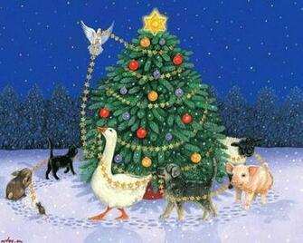 Animals Bird Animal Christmas Other HD Desktop Wallpaper