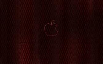 Apple Dark Red Glow Wallpaper HD