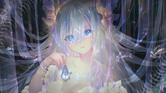 Beautiful Anime Girl Blue Hair 4k Wallpaper iPhone HD Phone 750i