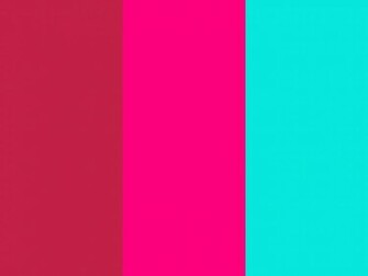 Bright Maroon Pink And Turquoise Three Color Background