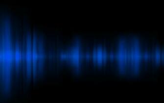 Abstract Blue Digital Art Black Background Wallpaper Full