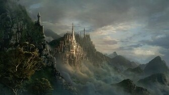 Castle In The Clouds Wallpaper