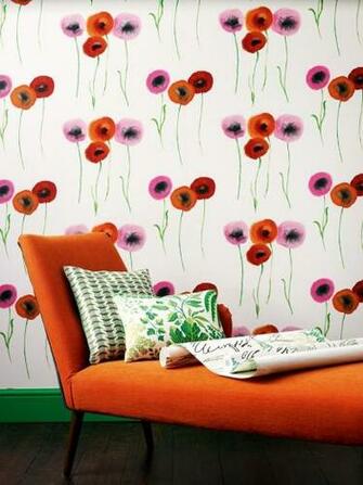 Bold Floral Wallpaper