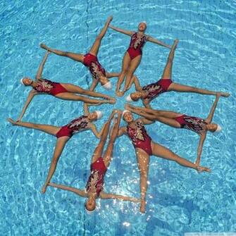 Synchronized Swimming 4k HD Desktop Wallpaper For Ultra