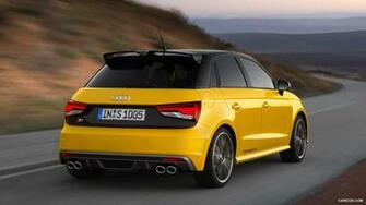 Audi S1 Sportback Vegas Yellow Rear HD Wallpaper