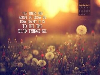September Let Things Go