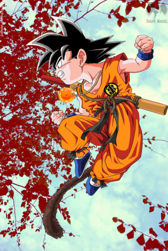 A Youthful Goku Ready To Take On New Adventures