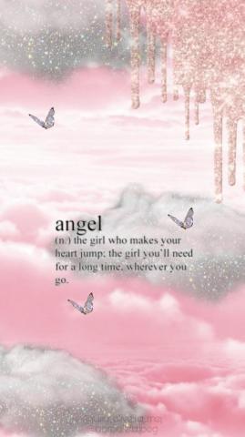 Wallpaper Angel Purple