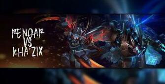 Created A Mecha Kha Zix Vs Rengar Background Hope You Like