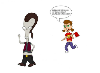Roger American Dad Sexy Wallpaper Rainpow