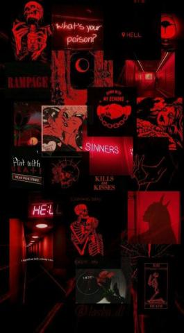 Red Skeleton Lockscreen Purple Wallpaper iPhone