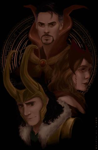 The Sorcerer Witch And God Of Mischief By Meeloistrying