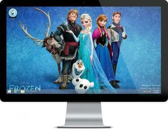 Frozen Movie Theme On Windows Computer
