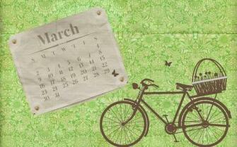 The Blue Birdhouse March Desktop Background