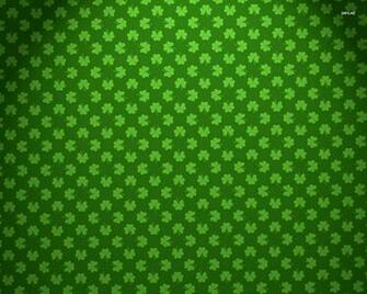 Shamrock Pattern Wallpaper Digital Art