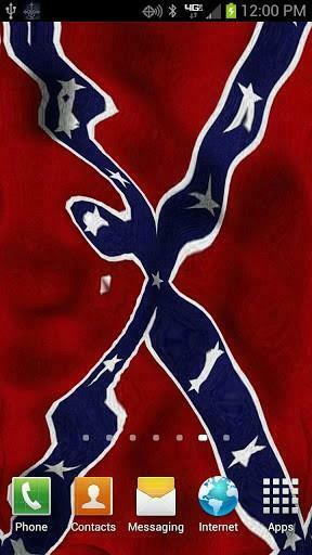 Bigger Rebel Flag Live Wallpaper For Android Screenshot