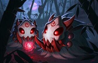 League Of Legends Poro Blood Moon Fan Art Wallpaper Background